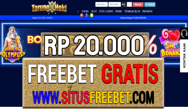 TarungHoki Freebet Gratis Rp 20.000 Tanpa Deposit TarungHoki Freebet Gratis Rp 20.000 Tanpa Deposit