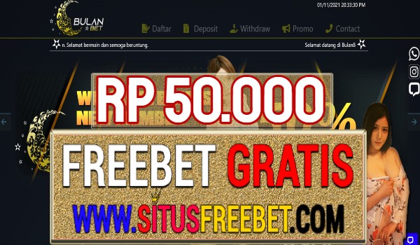 BULANBET Freebet Gratis Tanpa Deposit Rp 50.000 BULANBET Freebet Gratis Tanpa Deposit Rp 50.000
