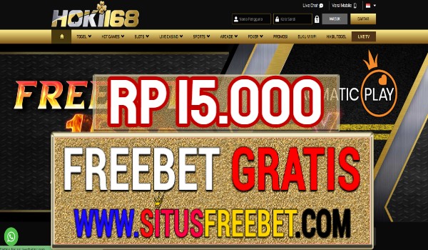 Hoki168 Freebet Gratis Rp 15.000 Tanpa Deposit Hoki168 Freebet Gratis Rp 15.000 Tanpa Deposit
