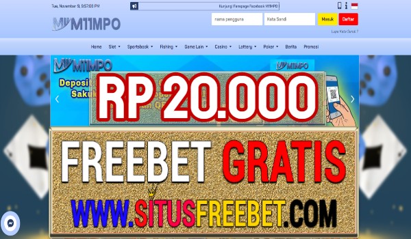 M11MPO Freebet Gratis Rp 20.000 Tanpa Deposit M11MPO Freebet Gratis Rp 20.000 Tanpa Deposit