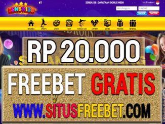 Sensa138 Freebet Gratis Rp 20.000 Tanpa Deposit
