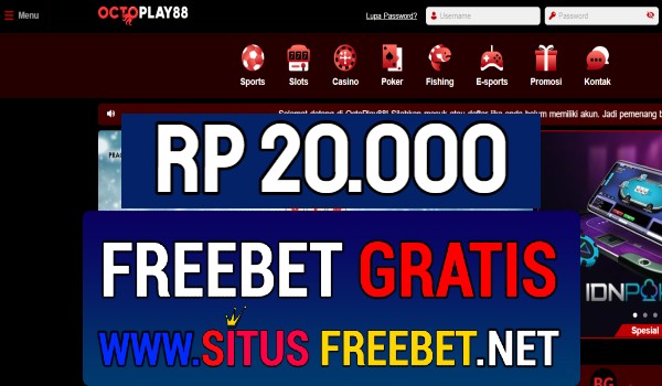 OCTOPLAY88 Freebet Gratis Rp 20.000 Tanpa Deposit OCTOPLAY88 Freebet Gratis Rp 20.000 Tanpa Deposit