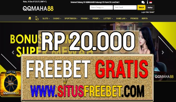 QQMAHA Freebet Gratis Rp.20.000 Tanpa Deposit QQMAHA Freebet Gratis Rp.20.000 Tanpa Deposit