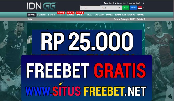 IDNGG Freebet Gratis Rp 25.000 Tanpa Deposit IDNGG Freebet Gratis Rp 25.000 Tanpa Deposit