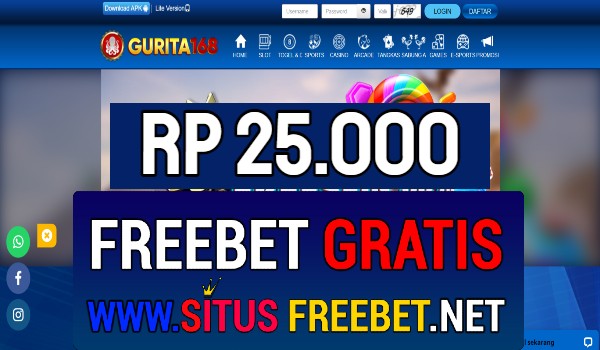 GURITA168 Freebet Gratis Rp 25.000 Tanpa Deposit GURITA168 Freebet Gratis Rp 25.000 Tanpa Deposit