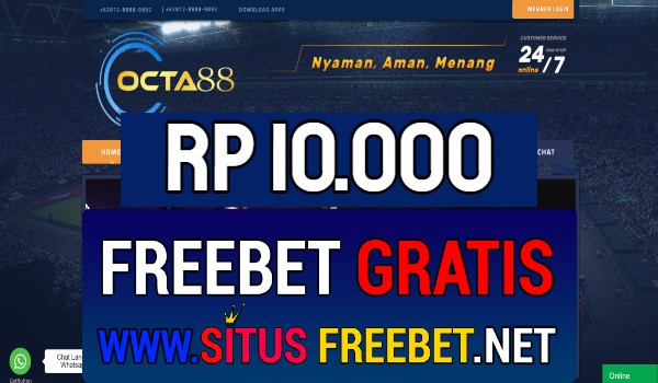 OCTA88 Freebet Gratis Rp 10.000 Tanpa Deposit Luck88 Freebet Gratis Tanpa Deposit Rp 30.000