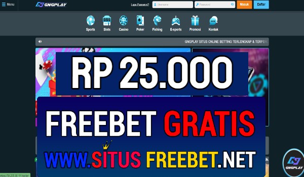 GNGPlay Freebet Gratis Rp 25.000 Tanpa Deposit GNGPlay Freebet Gratis Rp 25.000 Tanpa Deposit