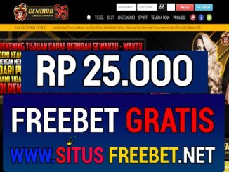 Gembira55 Freebet Gratis Rp 25.000 Tanpa Deposit
