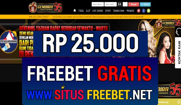 Gembira55 Freebet Gratis Rp 25.000 Tanpa Deposit Gembira55 Freebet Gratis Rp 25.000 Tanpa Deposit