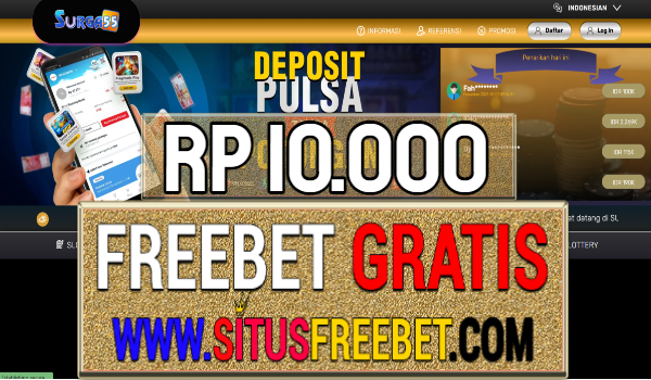 Surga55 Freebet Gratis Rp 10.000 Tanpa Deposit Surga55 Freebet Gratis Rp 10.000 Tanpa Deposit