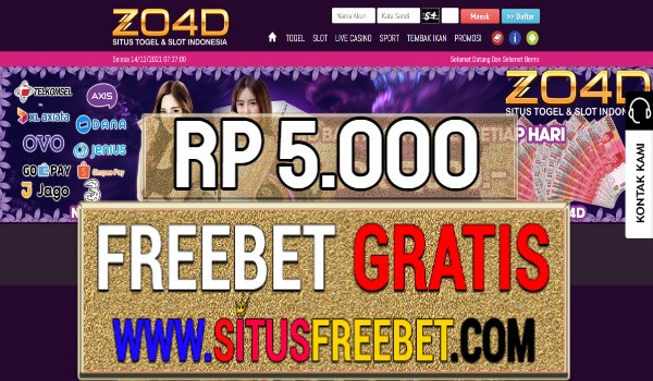 ZO4D Freebet Gratis Rp 5.000 Tanpa Deposit ZO4D Freebet Gratis Rp 5.000 Tanpa Deposit