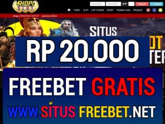 ShopiSlot Freebet Gratis Rp 20.000 Tanpa Deposit