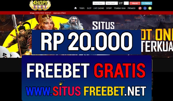 ShopiSlot Freebet Gratis Rp 20.000 Tanpa Deposit ShopiSlot Freebet Gratis Rp 20.000 Tanpa Deposit