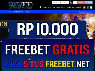 KOKOToto Freebet Gratis Rp 10.000 Tanpa Deposit