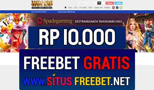 Win138 Freebet Gratis Rp 10.000 Tanpa Deposit Win138 Freebet Gratis Rp 10.000 Tanpa Deposit