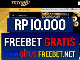 TOTO88 Freebet Gratis Rp 10.000 Tanpa Deposit