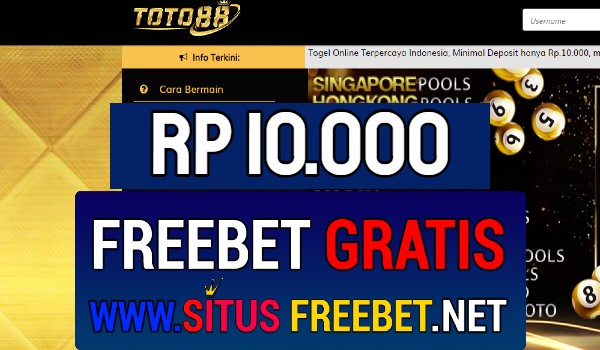 TOTO88 Freebet Gratis Rp 10.000 Tanpa Deposit TOTO88 Freebet Gratis Rp 10.000 Tanpa Deposit