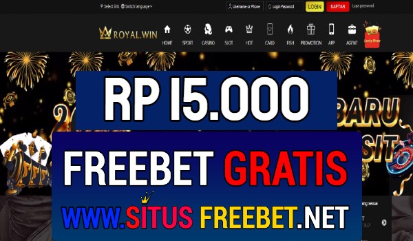 RoyalWin Freebet Gratis Rp 15.000 Tanpa Deposit RoyalWin Freebet Gratis Rp 15.000 Tanpa Deposit