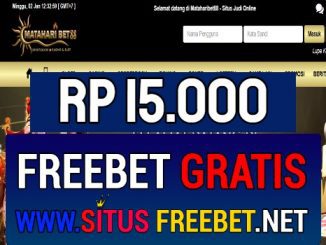 MatahariBet88 Freebet Gratis Rp 15.000 Tanpa Deposit