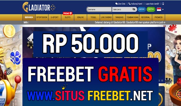Gladiator88 Freebet Gratis Rp 50.000 Tanpa Deposit Gladiator88 Freebet Gratis Rp 50.000 Tanpa Deposit