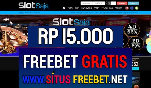 SlotSaja Freebet Gratis Rp 15.000 Tanpa Deposit SlotSaja Freebet Gratis Rp 15.000 Tanpa Deposit