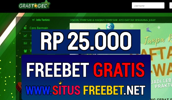 GrabTogel Freebet Gratis Rp 25.000 Tanpa Deposit GrabTogel Freebet Gratis Rp 25.000 Tanpa Deposit
