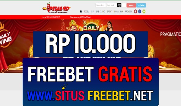 Pedas4D Freebet Gratis Rp 10.000 Tanpa Deposit Pedas4D Freebet Gratis Rp 10.000 Tanpa Deposit