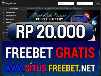 GengToto Freebet Gratis Rp 20.000 Tanpa Deposit