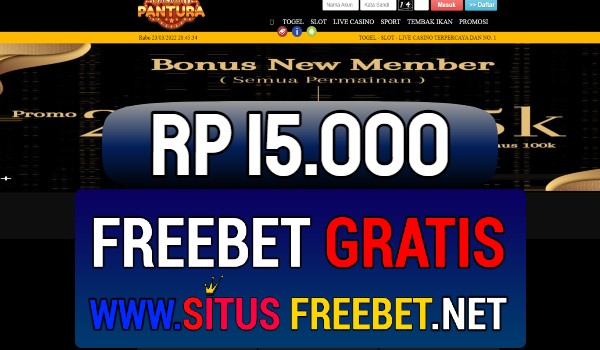 SLOTPantura Freebet Gratis Rp 15.000 Tanpa Deposit SLOTPantura Freebet Gratis Rp 15.000 Tanpa Deposit