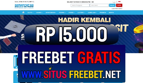 Semangat88 Freebet Gratis Rp 15.000 Tanpa Deposit Semangat88 Freebet Gratis Rp 15.000 Tanpa Deposit