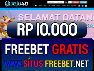 JEJU4D Situs Freebet Gratis Rp 10.000 Tanpa Deposit