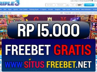 TRIPLE3 Freebet Gratis Rp 15.000 Tanpa Deposit