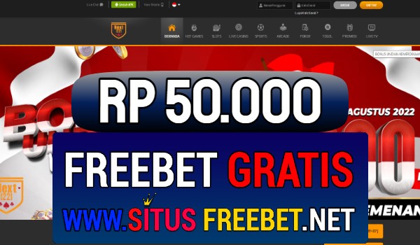 Next1221 Freebet Gratis Rp 50.000 Tanpa Deposit Next1221 Freebet Gratis Rp 50.000 Tanpa Deposit