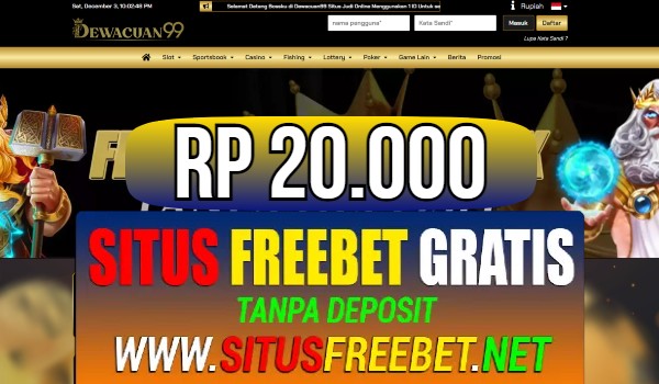 DEWACUAN99 Freebet Gratis Rp 20.000 Tanpa Deposit DEWACUAN99 Freebet Gratis Rp 20.000 Tanpa Deposit