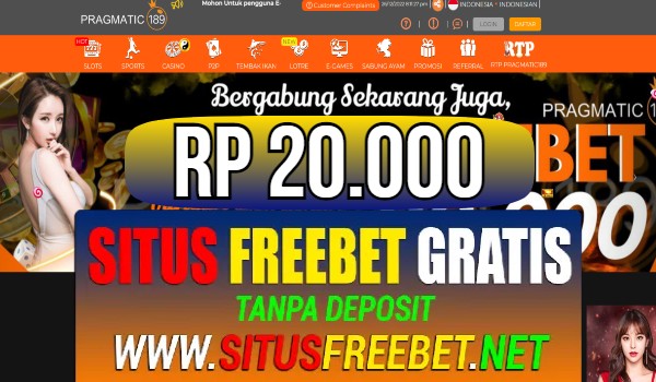 PRAGMATIC189 Freebet Gratis Rp 20.000 Tanpa Deposit PRAGMATIC189 Freebet Gratis Rp 20.000 Tanpa Deposit
