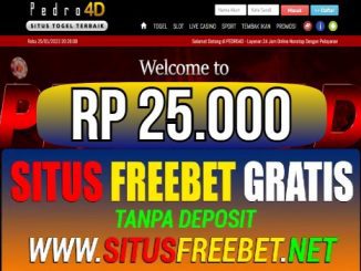 PEDRO4D Freebet Gratis Rp 25.000 Tanpa Deposit