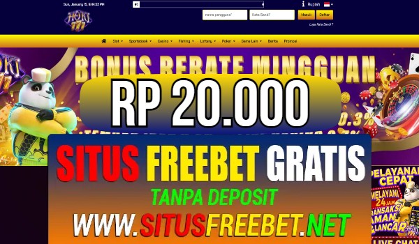 HOKI777 Freebet Gratis Rp 20.000 Tanpa Deposit HOKI777 Freebet Gratis Rp 20.000 Tanpa Deposit