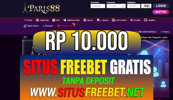 PARIS88 Freebet Gratis Rp 10.000 Tanpa Deposit PARIS88 Freebet Gratis Rp 10.000 Tanpa Deposit