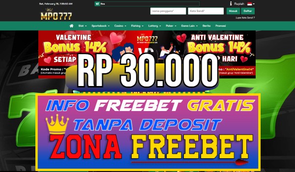 Mpo777 Freebet Gratis Rp 30.000 Tanpa Deposit Mpo777 Freebet Gratis Rp 30.000 Tanpa Deposit