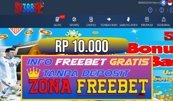 SV388SV Freebet Gratis Rp 10.000 Tanpa Deposit SV388SV Freebet Gratis Rp 10.000 Tanpa Deposit