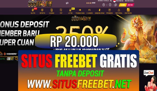999HOKI Freebet Gratis Rp 20.000 Tanpa Deposit 999HOKI Freebet Gratis Rp 20.000 Tanpa Deposit
