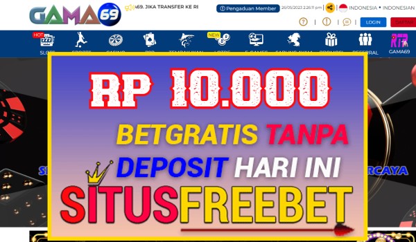Gama69 Freebet Gratis Rp 10.000 Tanpa Deposit Gama69 Freebet Gratis Rp 10.000 Tanpa Deposit