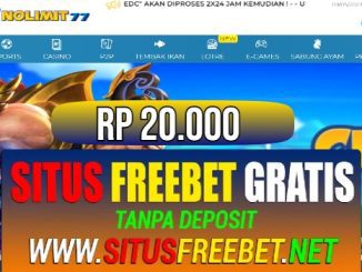 NOLIMIT77 Freebet Gratis Rp 20.000 Tanpa Deposit