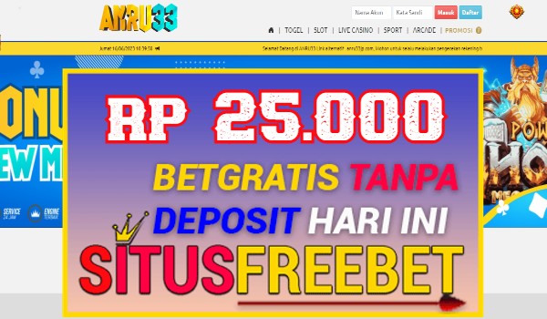 ANRU33 Freebet Gratis Rp 25.000 Tanpa Depo ANRU33 Freebet Gratis Rp 25.000 Tanpa Depo