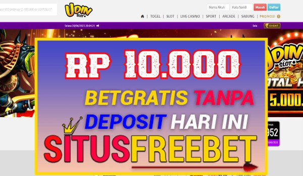 UDINSLOT Freebet Gratis RP 10.000 Tanpa Deposit UDINSLOT Freebet Gratis RP 10.000 Tanpa Deposit
