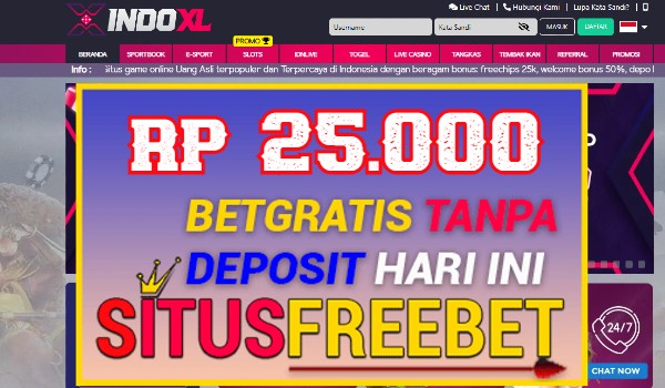 INDOXL Freebet Gratis Rp 25.000 Didepan Tanpa Depo INDOXL Freebet Gratis Rp 25.000 Didepan Tanpa Depo