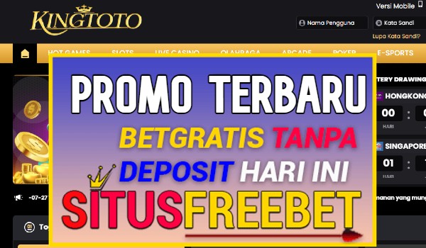 KINGTOTO Promo Slot 100% Bonus Di Depan KINGTOTO Promo Slot 100% Bonus Di Depan