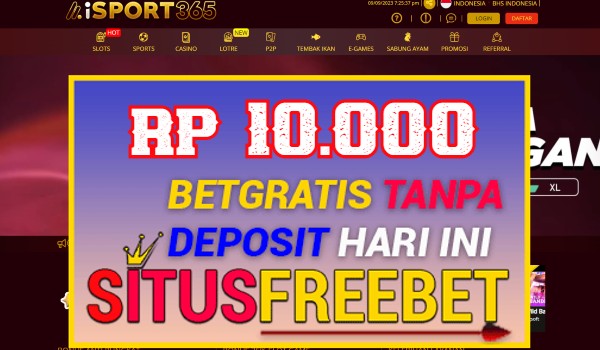 ISPORT365 Freebet Gratis Rp 10.000 Tanpa Depo ISPORT365 Freebet Gratis Rp 10.000 Tanpa Depo