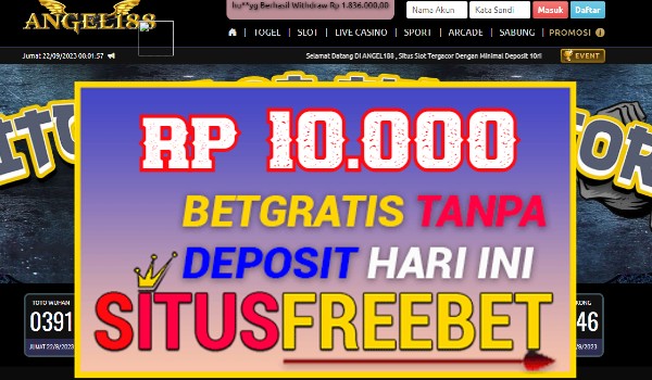 ANGEL188 Freebet Gratis Rp 10.000 Tanpa Depo ANGEL188 Freebet Gratis Rp 10.000 Tanpa Depo