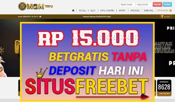 MGMTOTO Freebet Gratis Rp 15.000 Tanpa Depo MGMTOTO Freebet Gratis Rp 15.000 Tanpa Depo